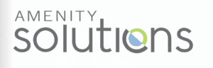 Amenity solutions logo on a white background.