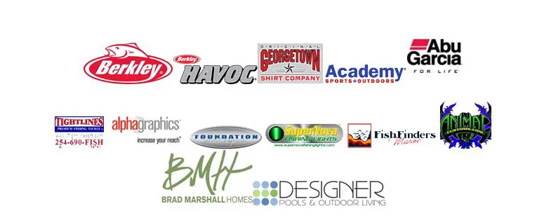 A group of logos on a white background.