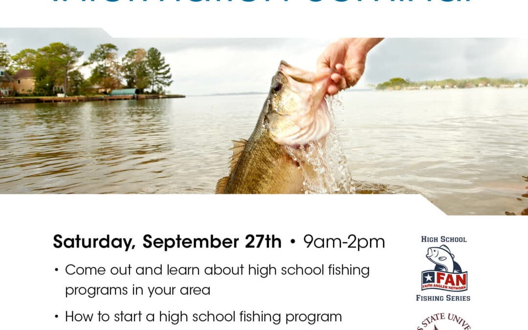 A flyer for the fan high school fishing series information seminar.