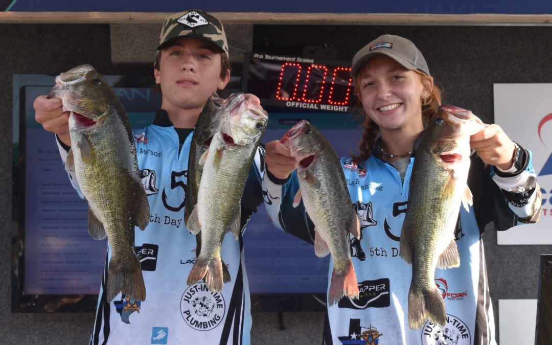 Georgia Rushing and Utah Anderson with 5th Day Anglers WIN on Lake Travis for the FAN Central Qualifier