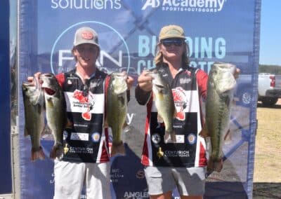 Rance Penick and Kase Kramer with Fredericksburg Battlin’ Bass WIN on Lake Travis