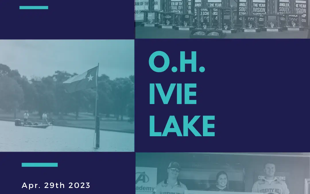 A poster of the 2 0 2 1 o. H. Ivie lake tournament