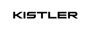 The logo for kistler on a green background.